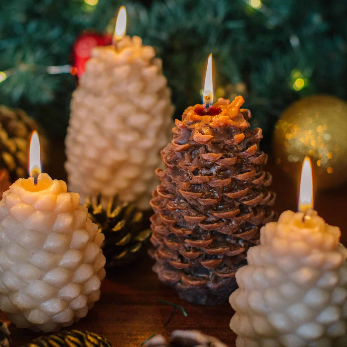 Pine Cone Candle Holder, Living, Mud Pie